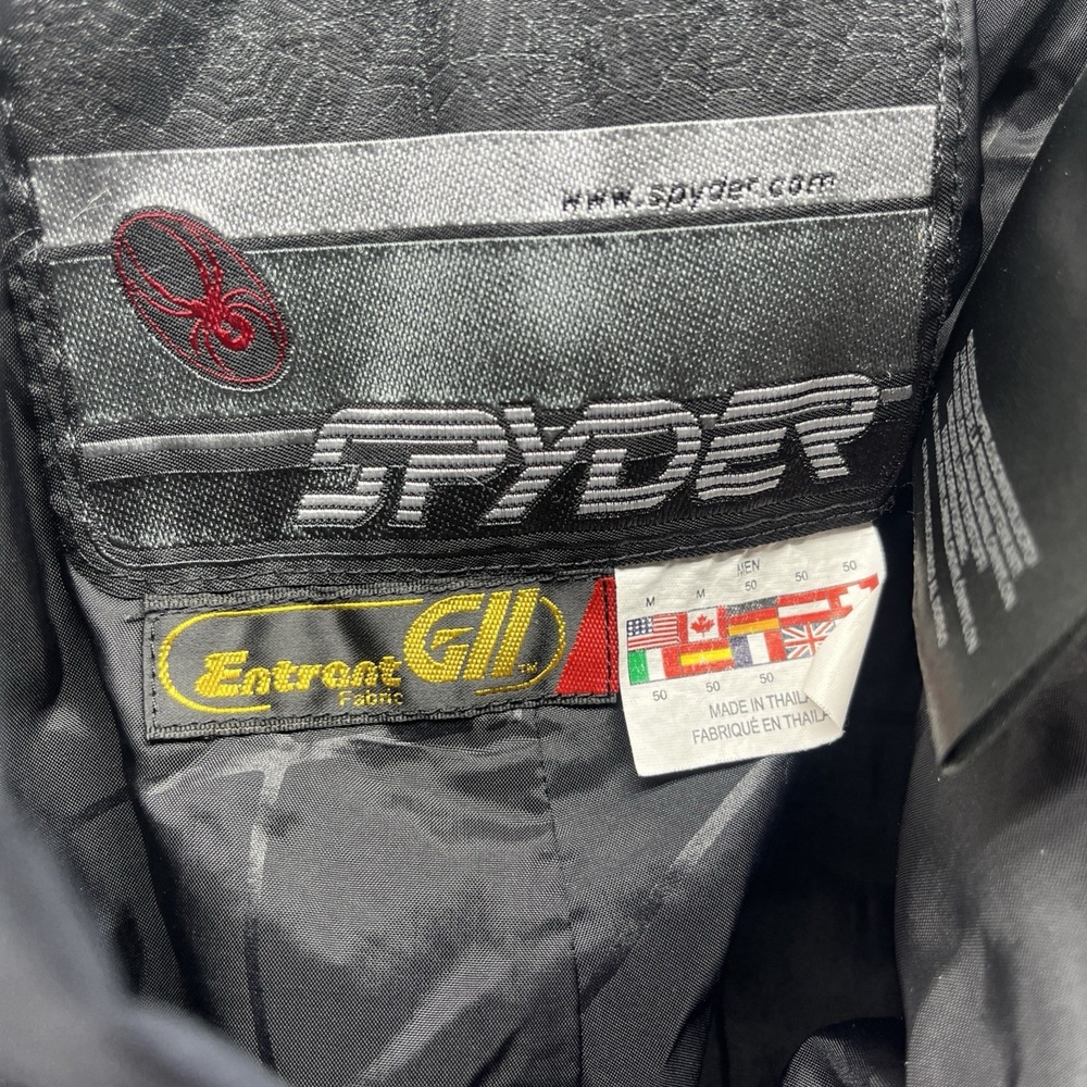 Vintage Entrant GII Spyder Ski Pants Men's Medium Black/Navy 90's Snow Pants - Picture 9 of 15